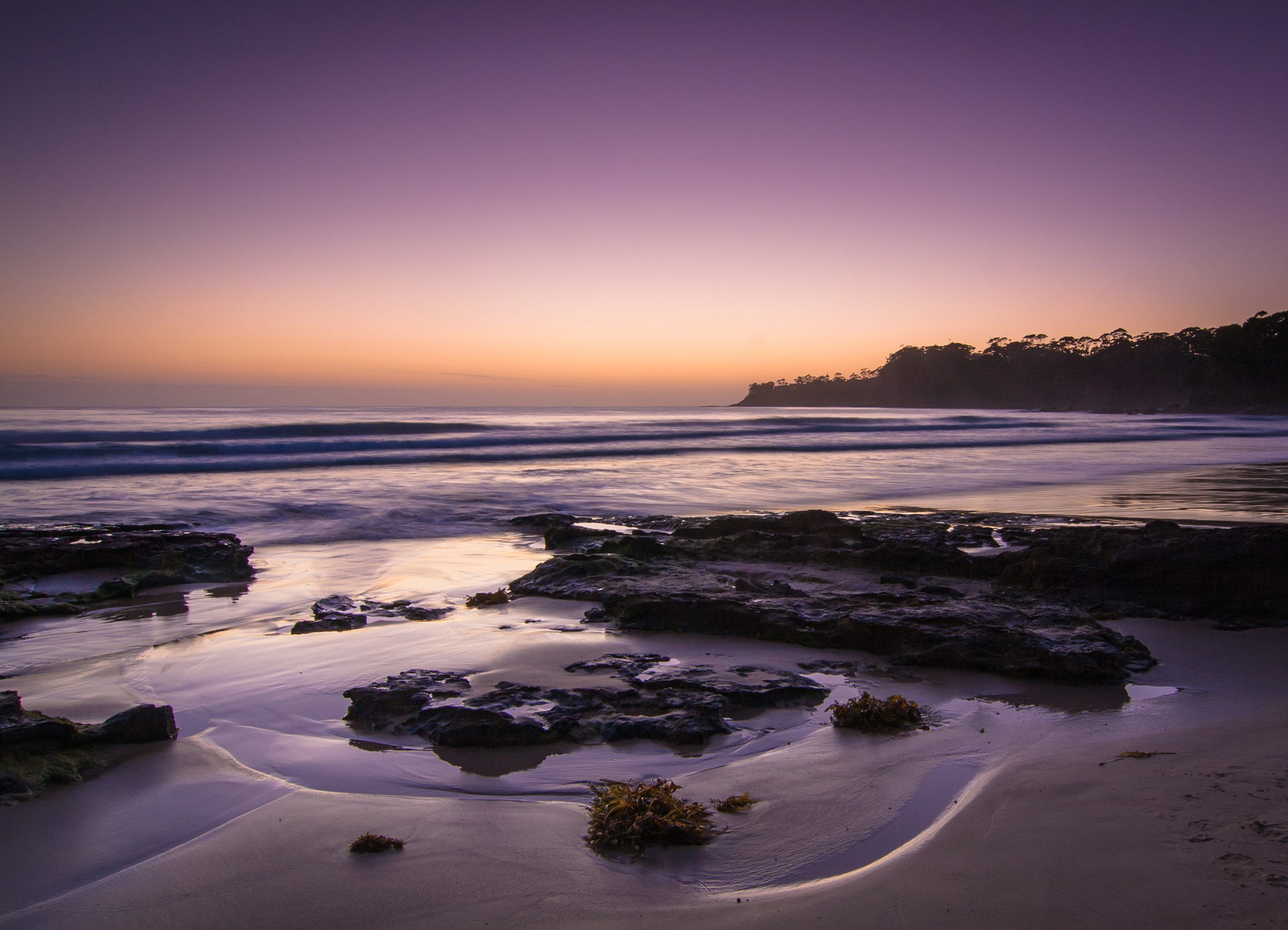 Seashore At Sunset