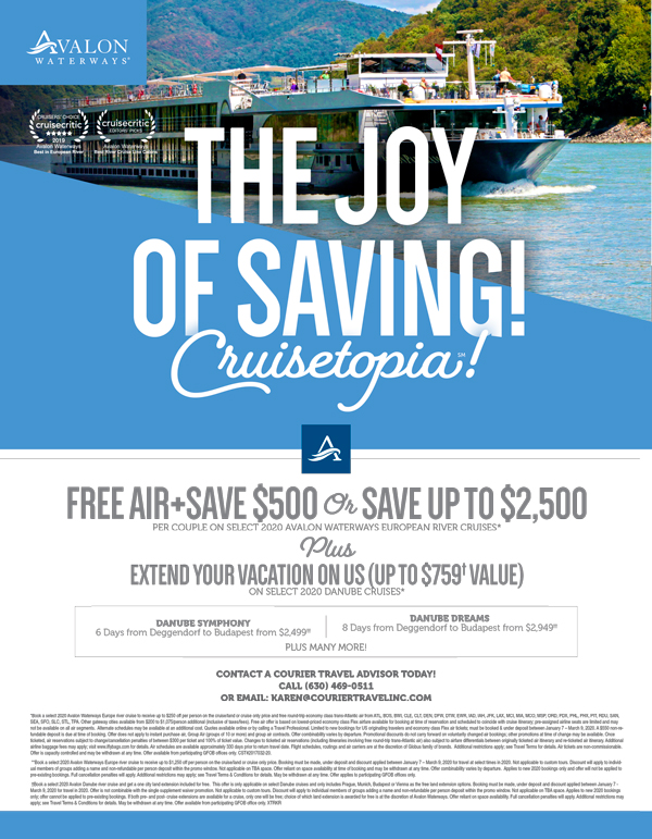 The Joys of Savings — Cruisetopia data sheet